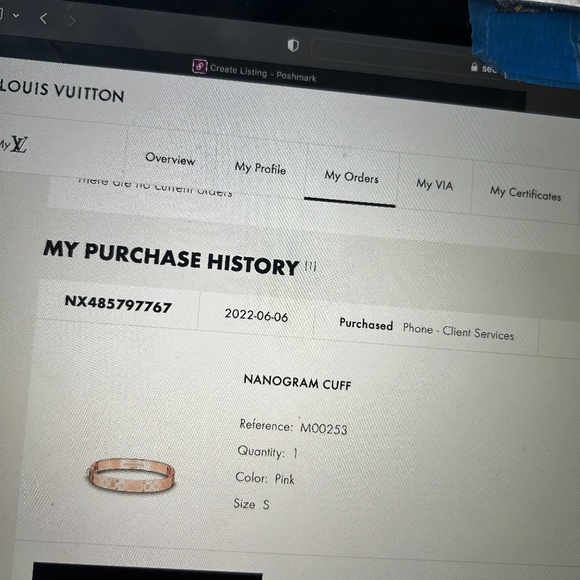 Louis Vuitton Nanogram Cuff (Rose Gold) - Picture 3 of 4